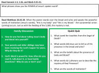 The Feast of Victory - Student Workbook